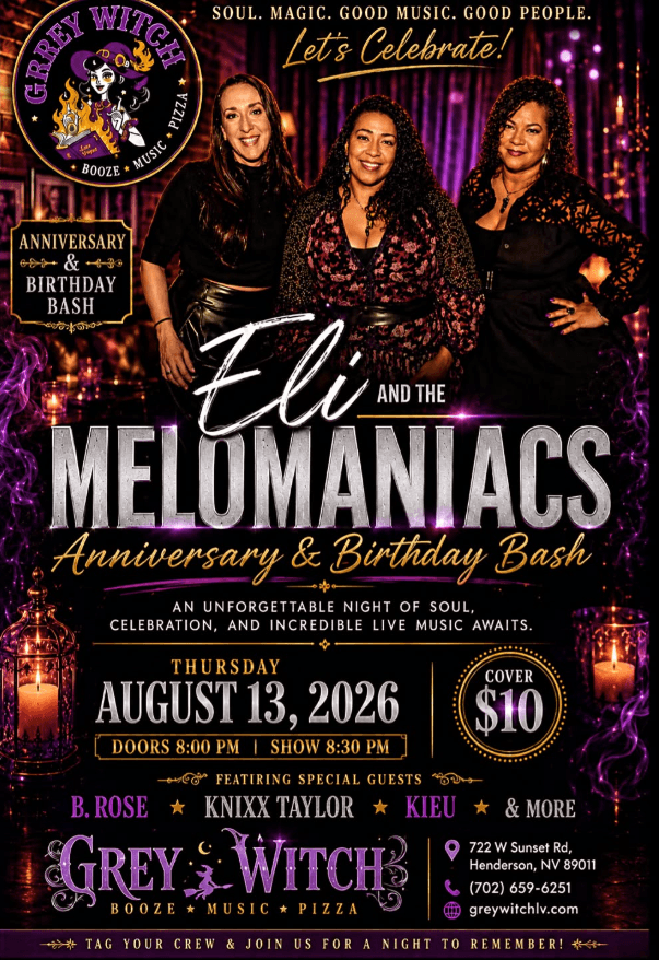 Eli & The Melomaniacs flyer
