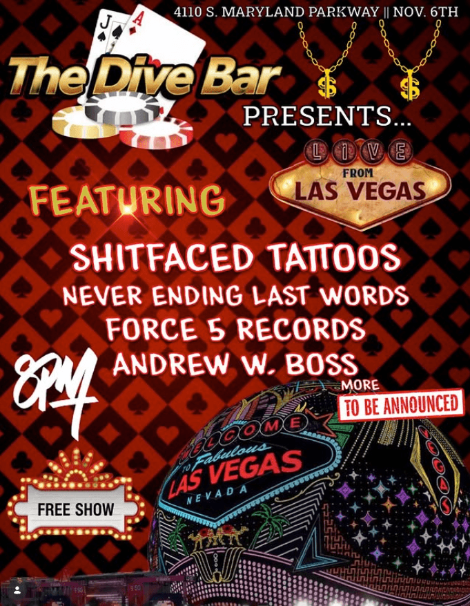 Shitfaced Tattoos flyer