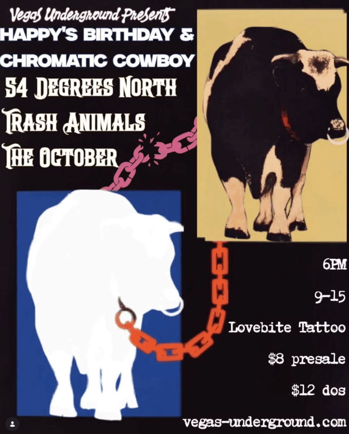 Happy's Birthday flyer