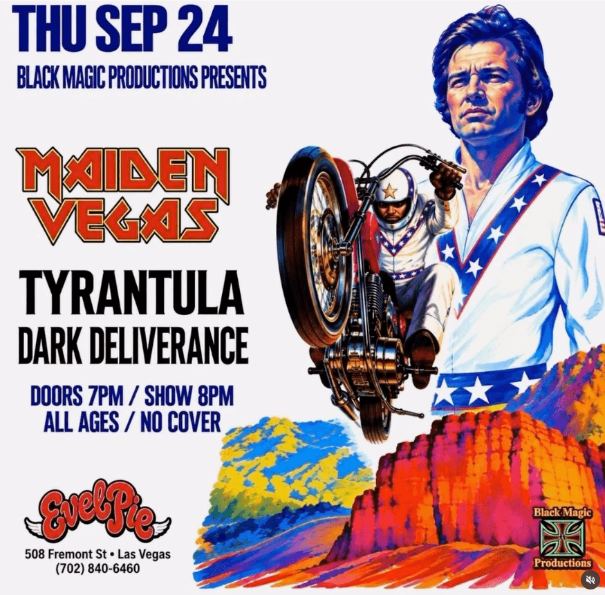 Maiden Vegas flyer