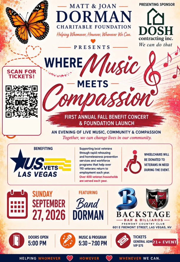Where Music Meets Compassion flyer