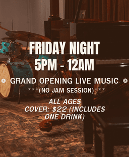 Grand Opening w/ Live Music