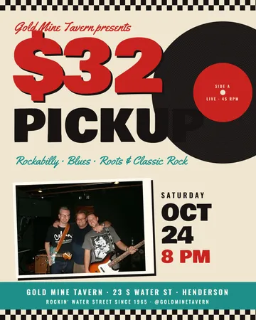 $32 Pickup flyer