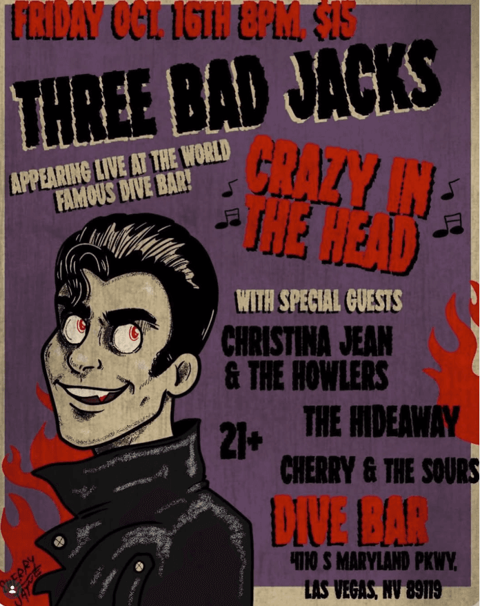 Three Bad Jacks flyer