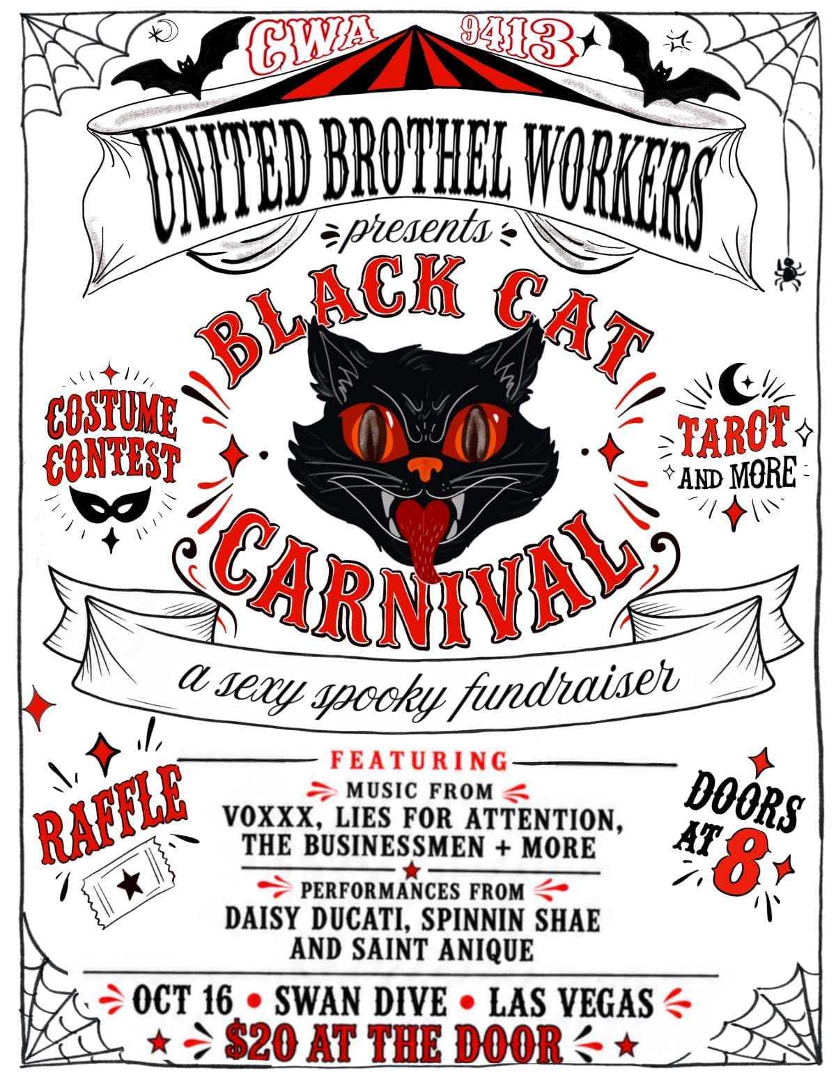 Black Cat Carnival flyer