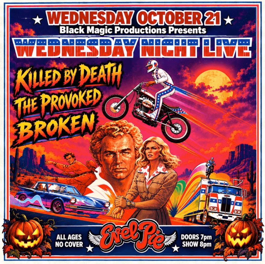 Killed By Death flyer