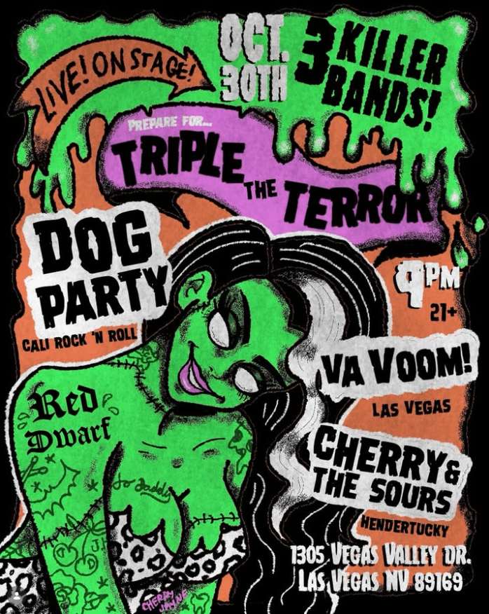 Dog Party flyer
