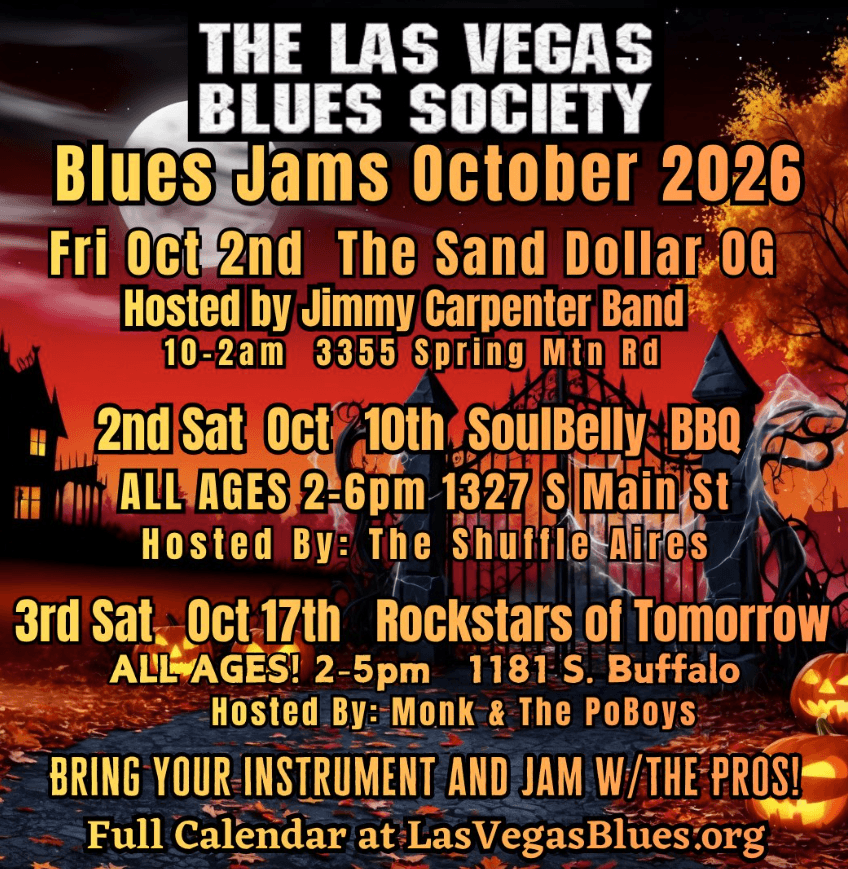 The Blues Society Jam flyer