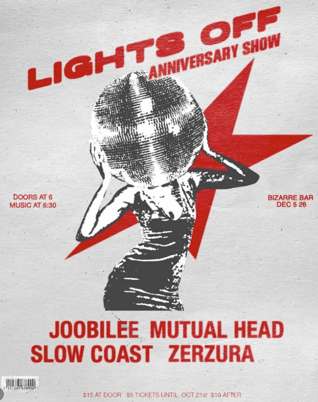 Lights Off Anniversary Show flyer