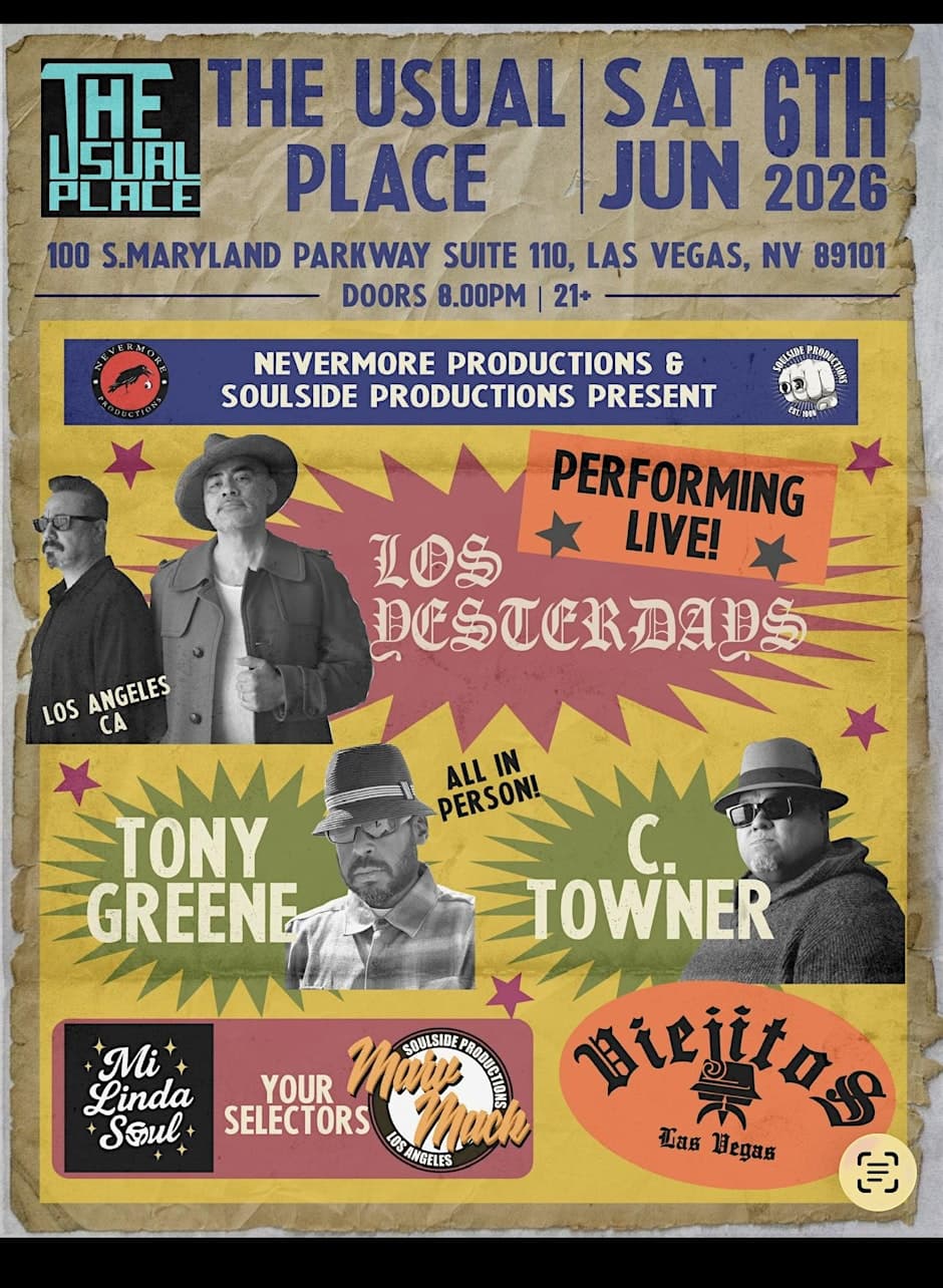 Los Yesterdays flyer