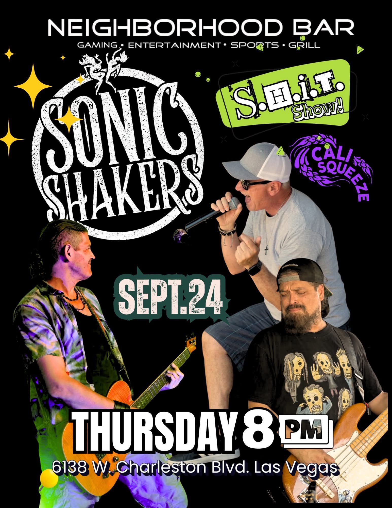 Sonic Shakers flyer