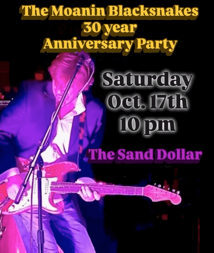 The Moanin' Blacksnakes flyer